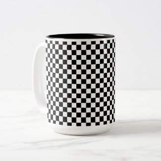 black and white - retro checkerboard