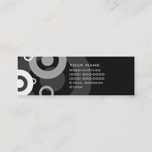 Customizable Black and White Retro Business Card Templates
