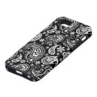 Black And White Retro Paisley Ham Pattern