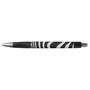 Black and white retro style waves pen