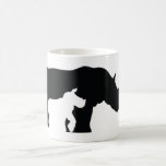 Black And White Rhino Coffee Mug at Zazzle