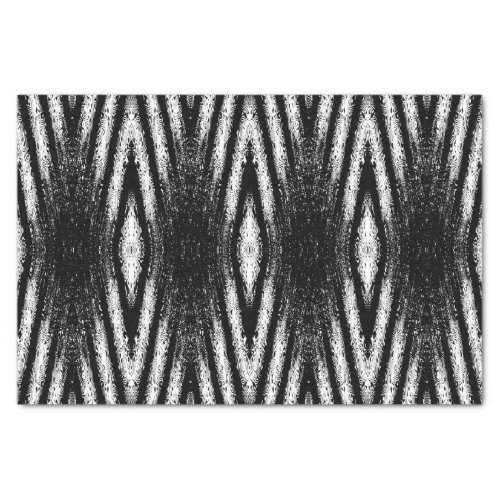 Black and White Rippled Diamond Tissue Paper