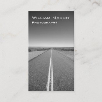 Black And White Road Photography - Business Card by ImageAustralia at Zazzle