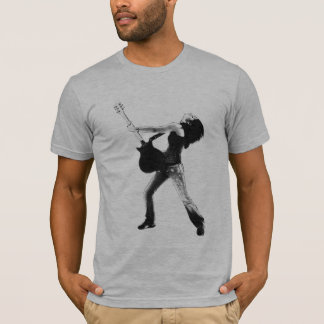 Black and White Rock Girl T-Shirt