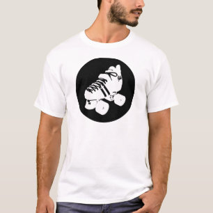 Black and white roller derby skate design T-Shirt
