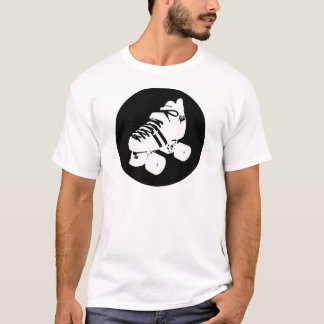 Black and white roller derby skate design T-Shirt