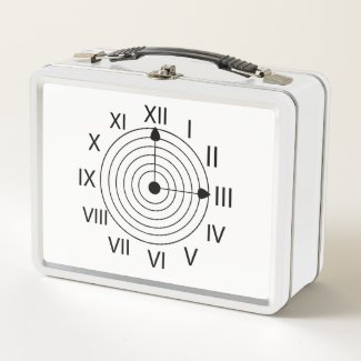 Black and White Roman Clock Design Back To School