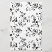Black and White Roses Floral Pattern (Front)