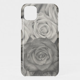 Black and White Roses Photo iPhone 11 Case
