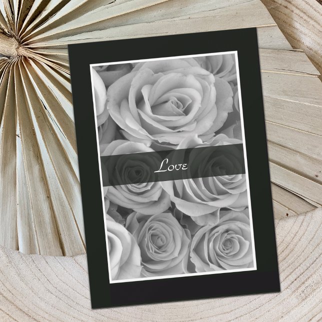 Black and White Roses Vow Renewal Invitation (Creator Uploaded)