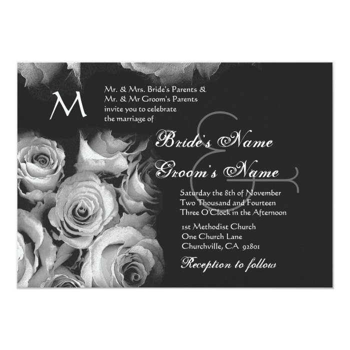 black and white wedding cards
