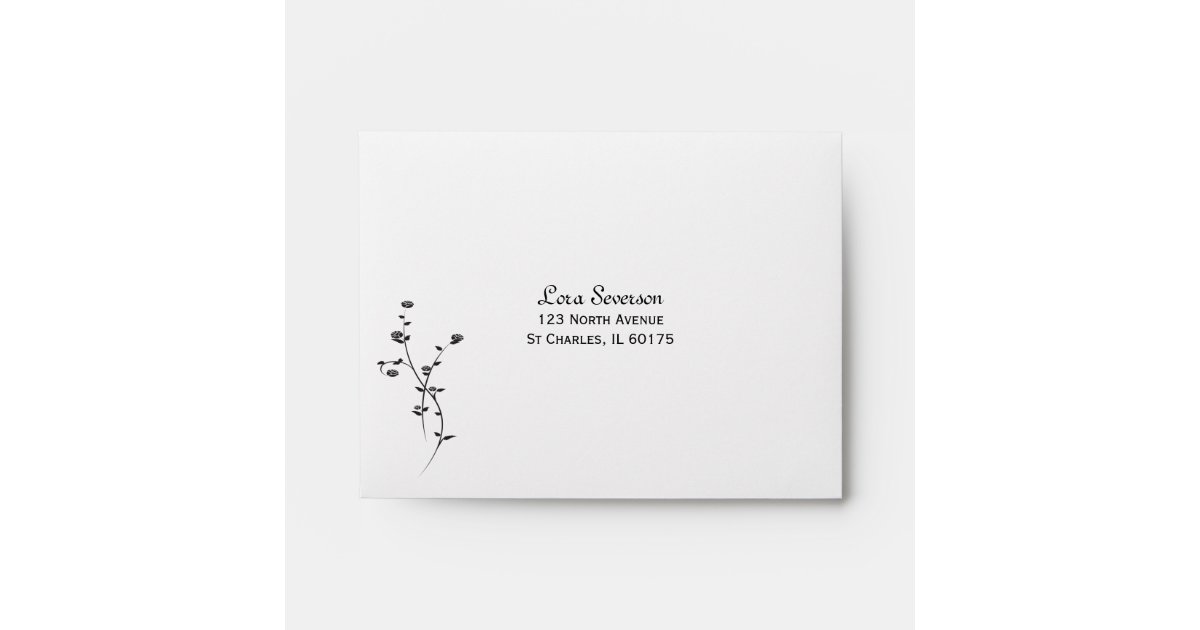 Wedding Invitation Response Card Envelope 3