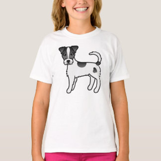 Black And White Rough Coat Parson Russell Terrier T-Shirt