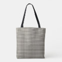 Black and white round abstract art design tote bag