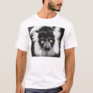 Black and white ruffed lemur T-shirt