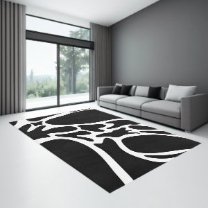 Black and White Rug