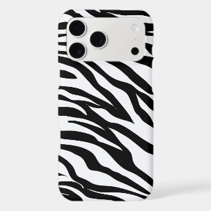 Black and White Safari Zebra Animal Print iPhone 17 Pro Max Case