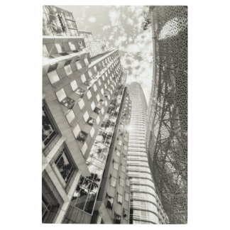 Black and White San Francisco Modern Skyline Metal Print