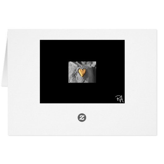 Black and white sand heart (Back Horizontal)