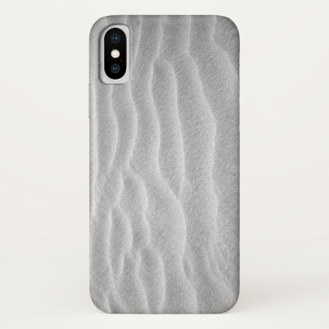 Black and White Sand Ripples Case-Mate iPhone Case (Back)