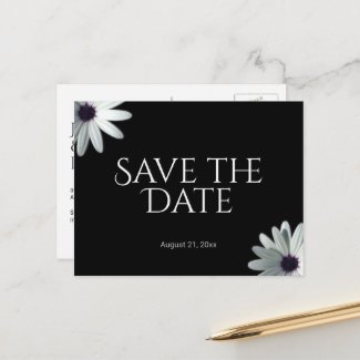 Black and White Save the Date Announcement