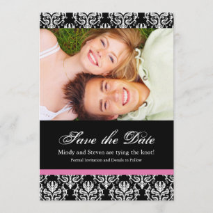 Black and White Save the Date Wedding Template
