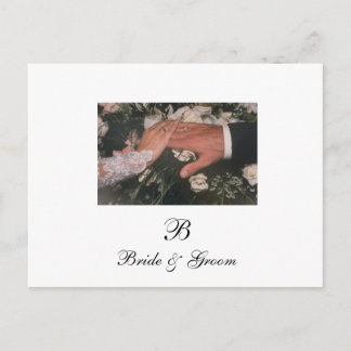 Black And White Save The Dates Card