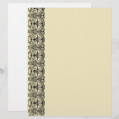 Black and White Scallops -Vert (Front/Back)