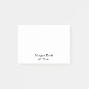 Black and White School Post-it Notes