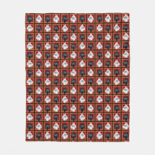 Black and White Scottish Terrier plaid blanket