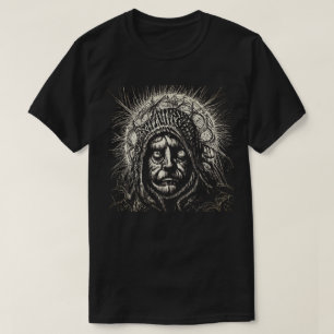 Black and White Scratchboard T-Shirt