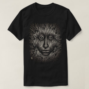 Black and White Scratchboard T-Shirt