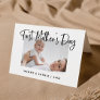 Black and White | Script First Mother's Day Photo Card