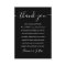 Black And White Script Thank You Wedding