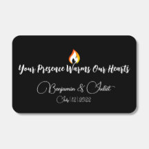 Black and White Script Typography Minimalist Favor