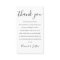 Black And White Script Wedding Thank You