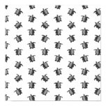 Black and White Sea Turtles Design Antique Art Poster