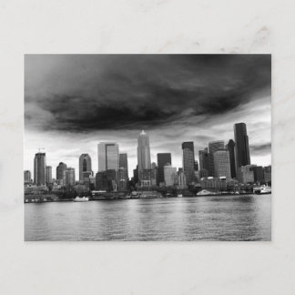 Black and white seattle postcard