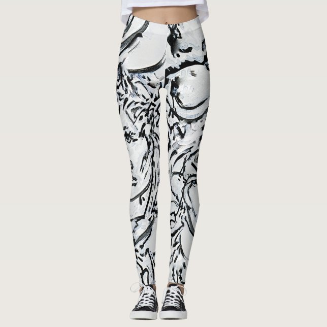 Black and White Series # 1 Leggings (Front)