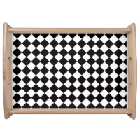 Black & White Wood Serving Tray – Debbie's Artistry