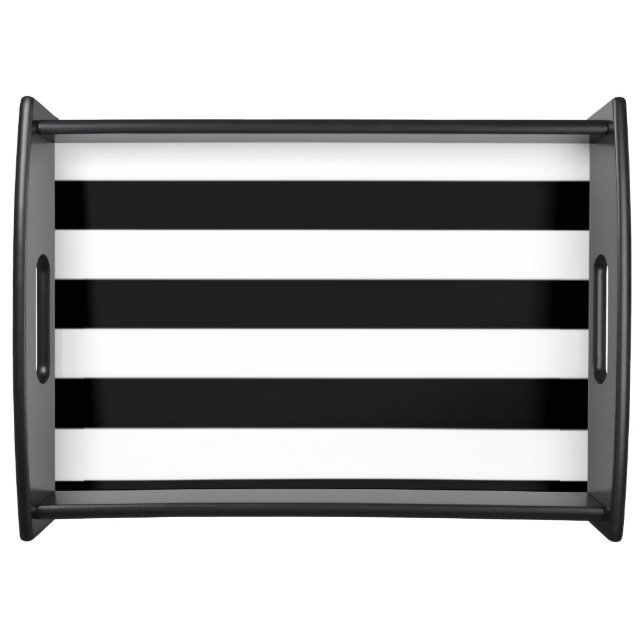 black and white serving tray (Front)