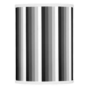 Black and white shadow stripes lamp shade