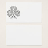 Black and White Shamrock (Front & Back)