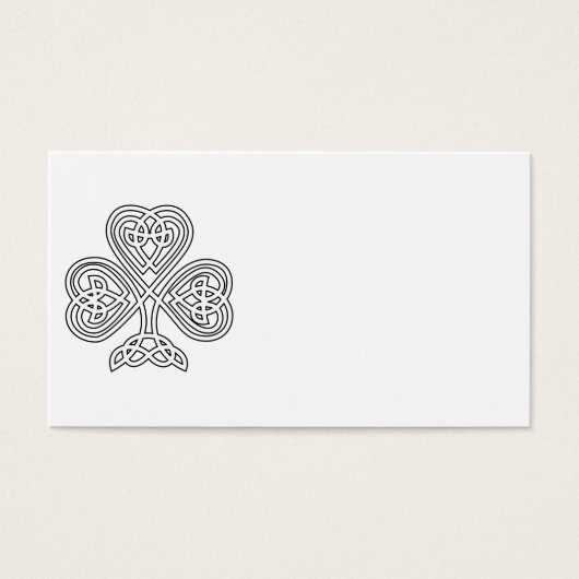 Black and White Shamrock (Front)