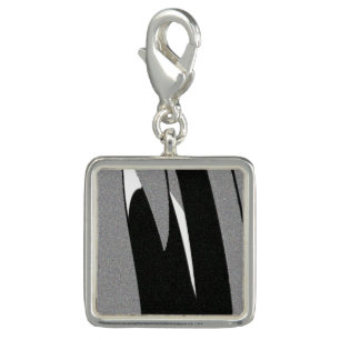 Black and White Shape Art Charm