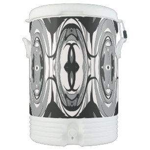 Black and White Shape Art Cooler
