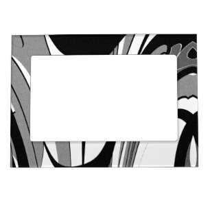 Black and White Shape Art Magnetic Frame