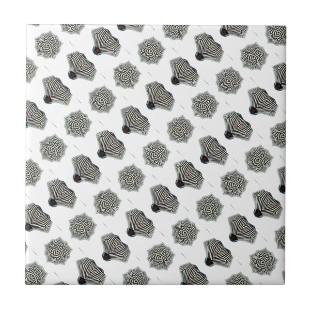 black and white shapes tile (Front)