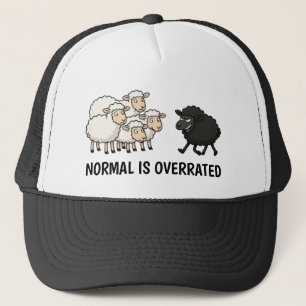 Black and White Sheep Hat