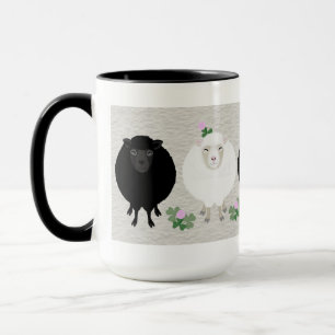 Black and White Sheep Mug